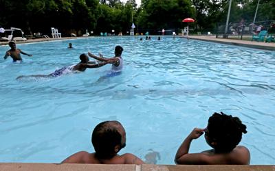 Opening day at Marquette Pool